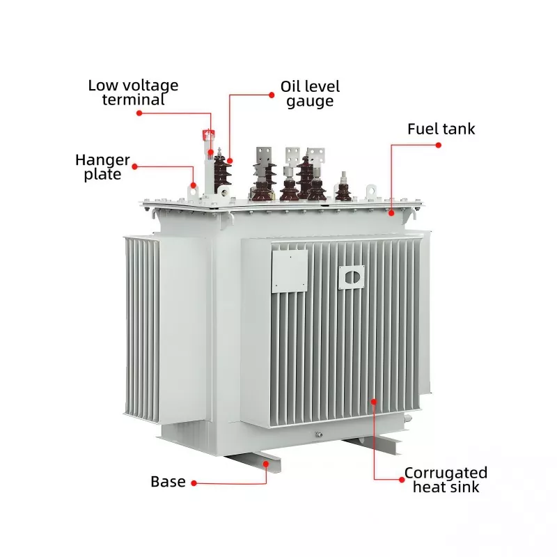 11KV Inngang 0,4KV Utgang Trefaset oljenedsenket transformator